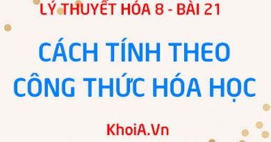 Cách xác định công thức hóa học của hợp chất và cách xác định thành phần phần trăm theo khối lượng - Hóa 8 bài 21